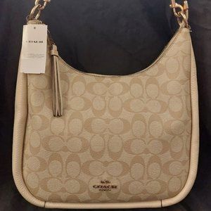 NWT Coach Signature Snake-Embossed Jules Hobo/Crossbody Bag